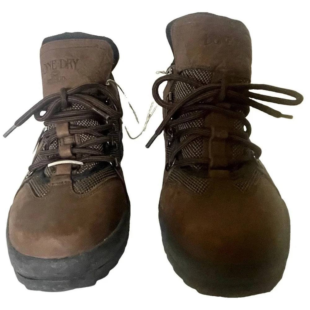 Redhead Bone Dry Gore-Tex Leather Hiking Boots Mens Size 9M Waterproof Brown